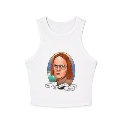 Identity Theft Micro Rib Racer Tank Top