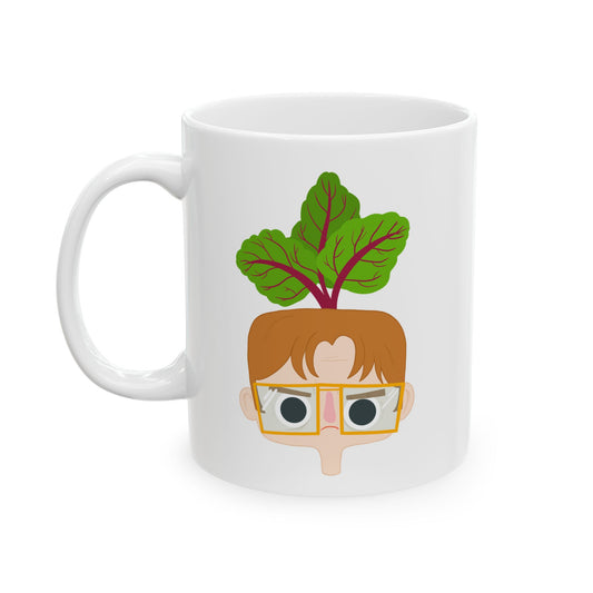 Dwight Beet Ceramic Mug, (11oz)